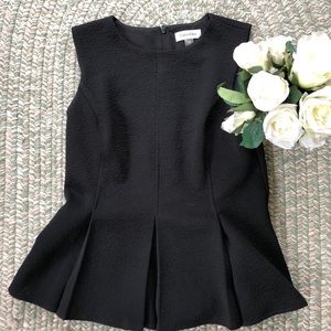 Calvin Klein Peplum style black top